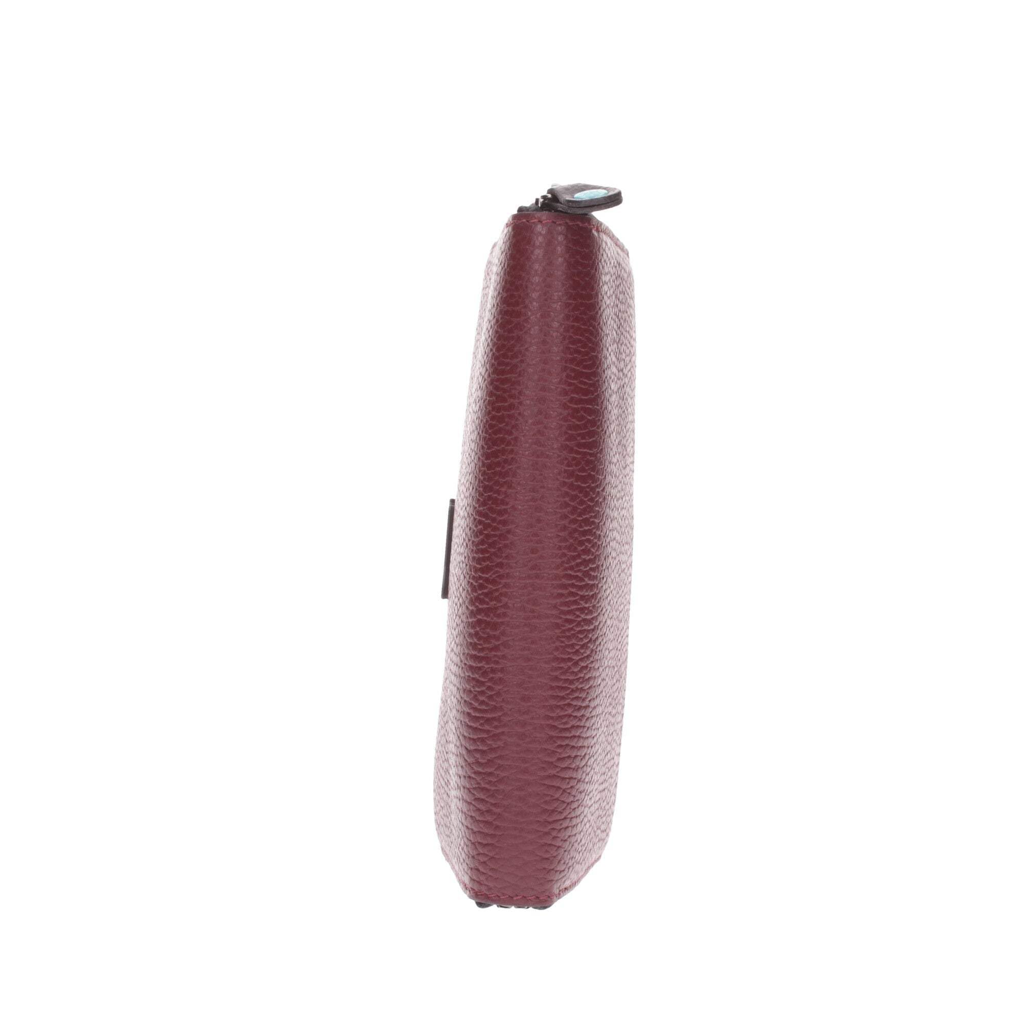 GABS portafoglio portamonete carte Made in Italy Pelle 100% GMONEY17 zip (chianti)