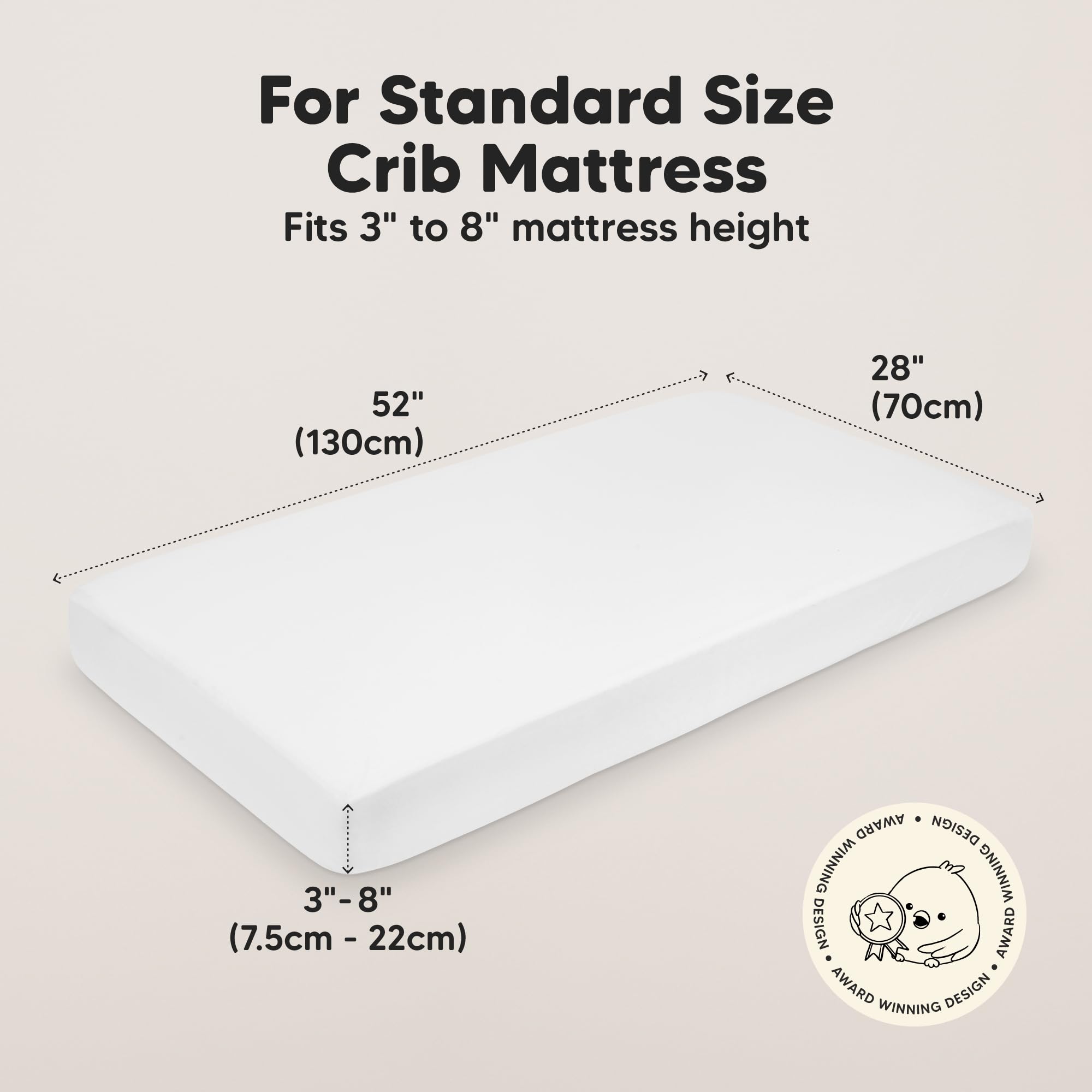 Lot de 2 draps-housse pour lit bébé, draps ajustés en viscose de bambou, neutres et adaptés aux garçons et filles, compatibles avec les matelas de berceau, lit enfant et tout-petit, rose
