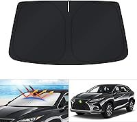 Vista 57 de KUST - Parasol para parabrisas para Chevy Equinox 2010–2017, accesorios para ventanas, funda solar plegable, bloquea los rayos UV, mantiene el coche