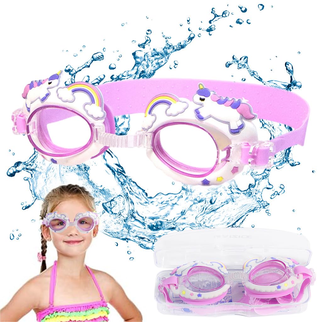 PROBEROS® Kids Swimming Goggles for 3-10 Years Old Starters Anti-Fog Swimming Pool Goggles Unicorn Cartoon Swimming Goggles for Boys &Girls Adjustable Size Kids Swimming Goggles (B0CSX3D1CW) Amazon Price History, Amazon Price Tracker