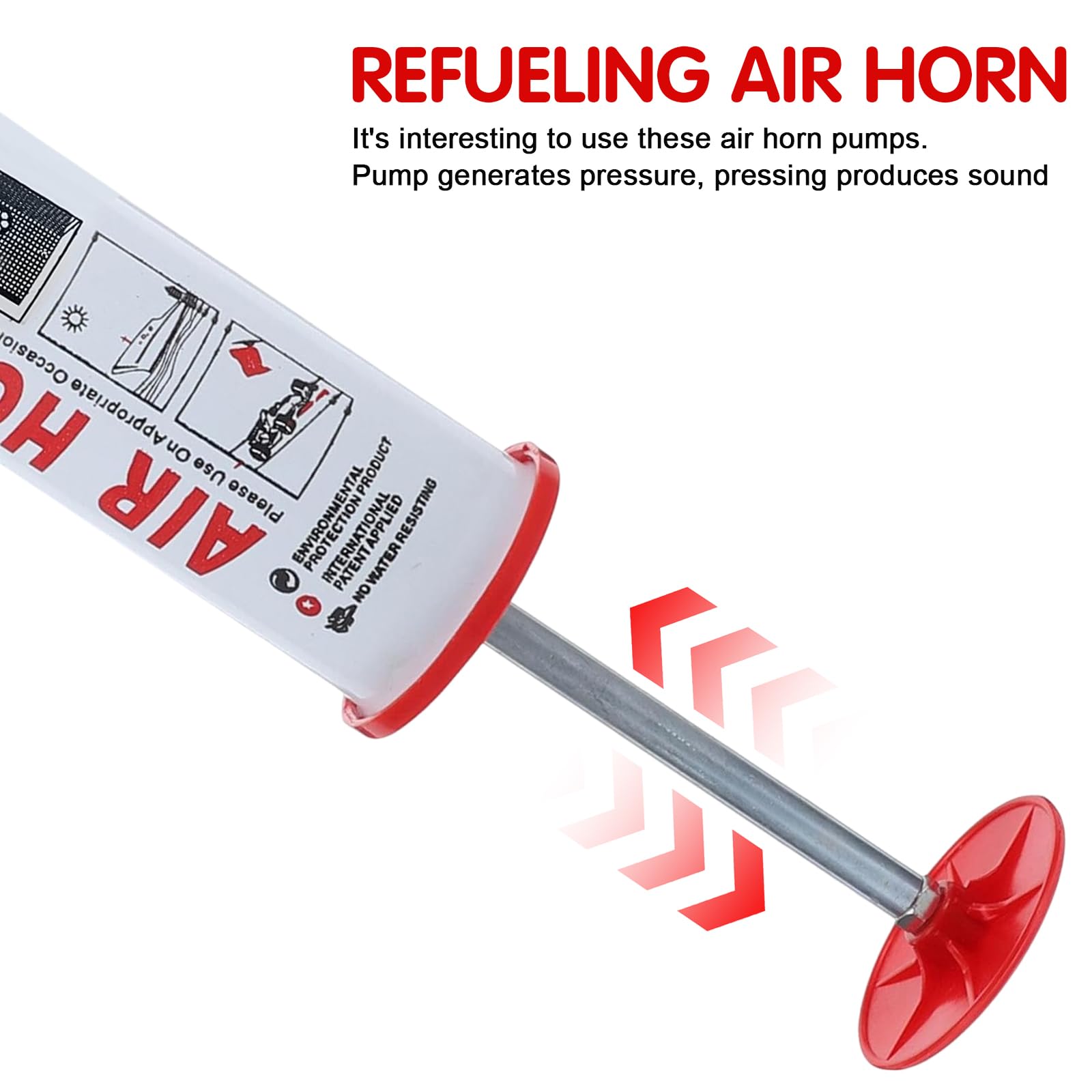 Erzekrim Air Horn - Tromba ad aria compressa portatile, per fischietto di avviamento, per fanfare