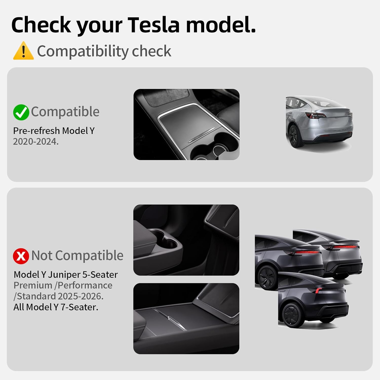 All Weather Cargo Liners for Tesla Model Y Trunk Mats,Front Frunk and Rear Trunk Tray Mats Protector 2021 2022 2023 2024 Accessories