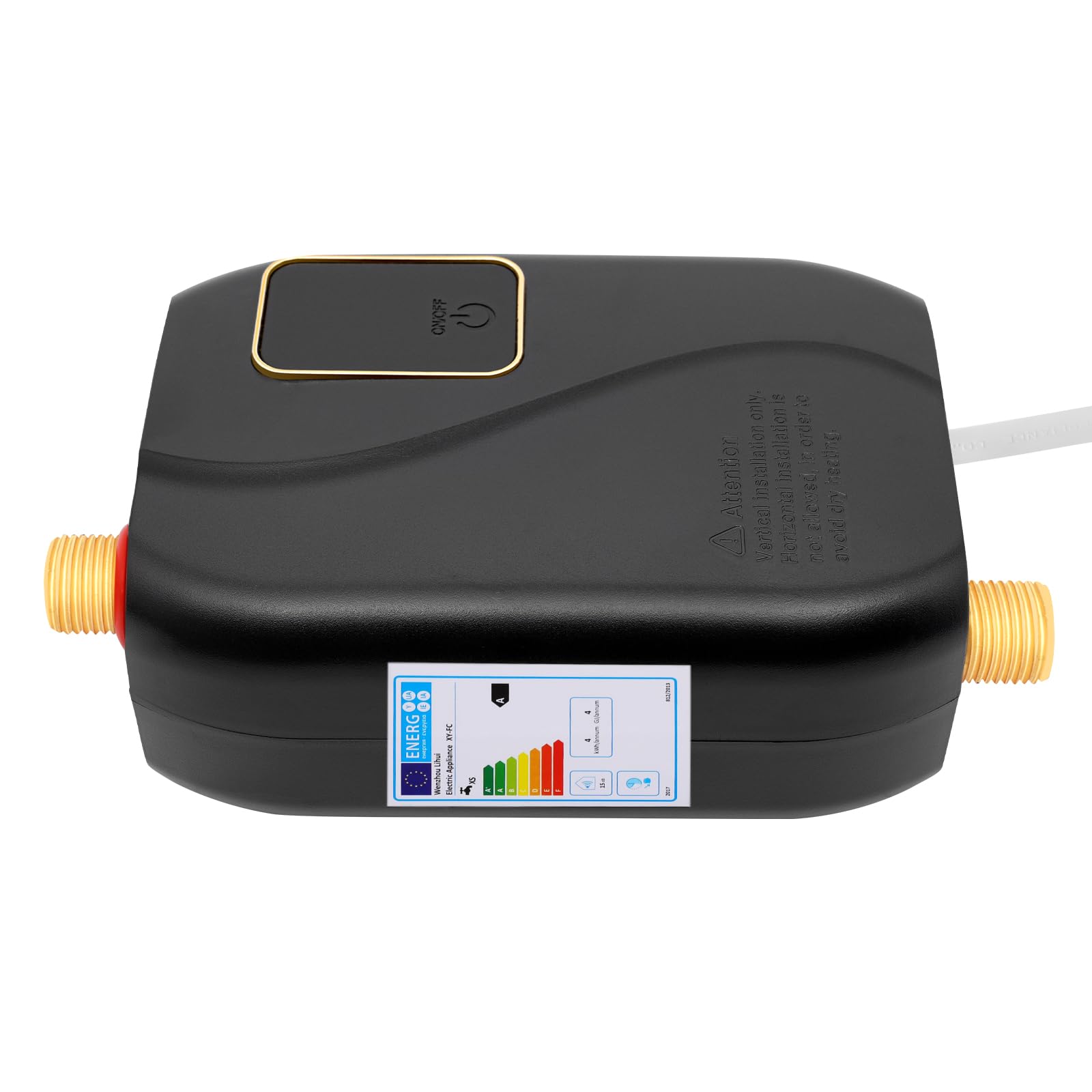 Scaldabagno Elettrico ad Accumulo Sotto Lavello Per Cucina, Compatto, Facile da usare, Per Cucina, Garage,Riscaldamento Rapido, Leggero E Moderno Design 220V 3800W