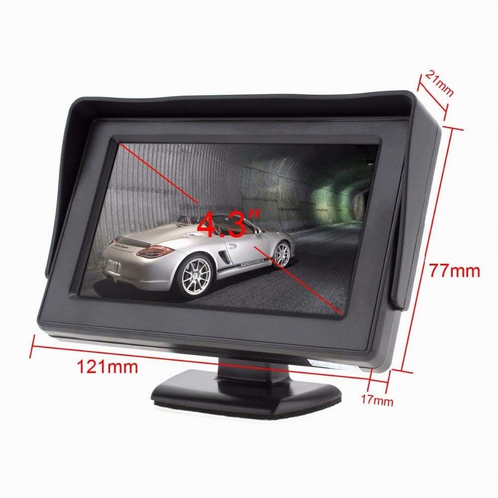 4.3 pollici LCD schermo telecamera posteriore posteriore impermeabile telecamera posteriore con monitor per auto SUV camion