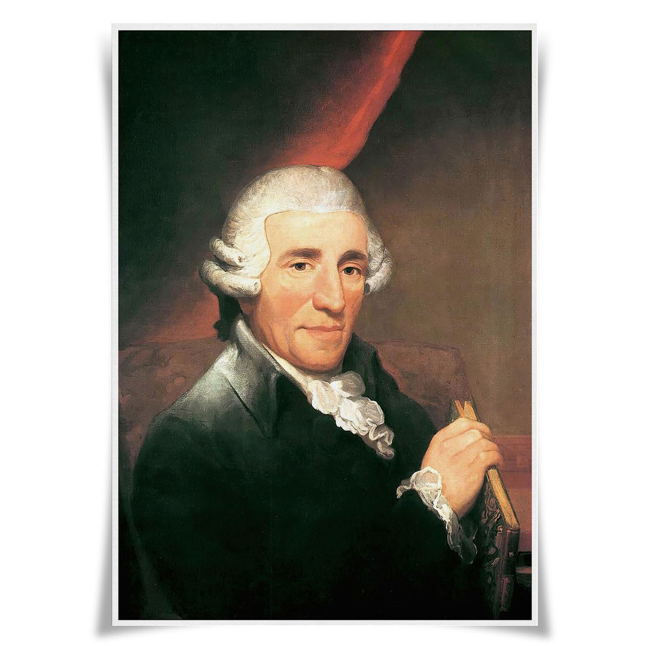 Nice Captain 09 Joseph Haydn Top 50 Classical Composers Portrait Poster Musician A3 Prints Wall Art Decor (09 Joseph Haydn)
