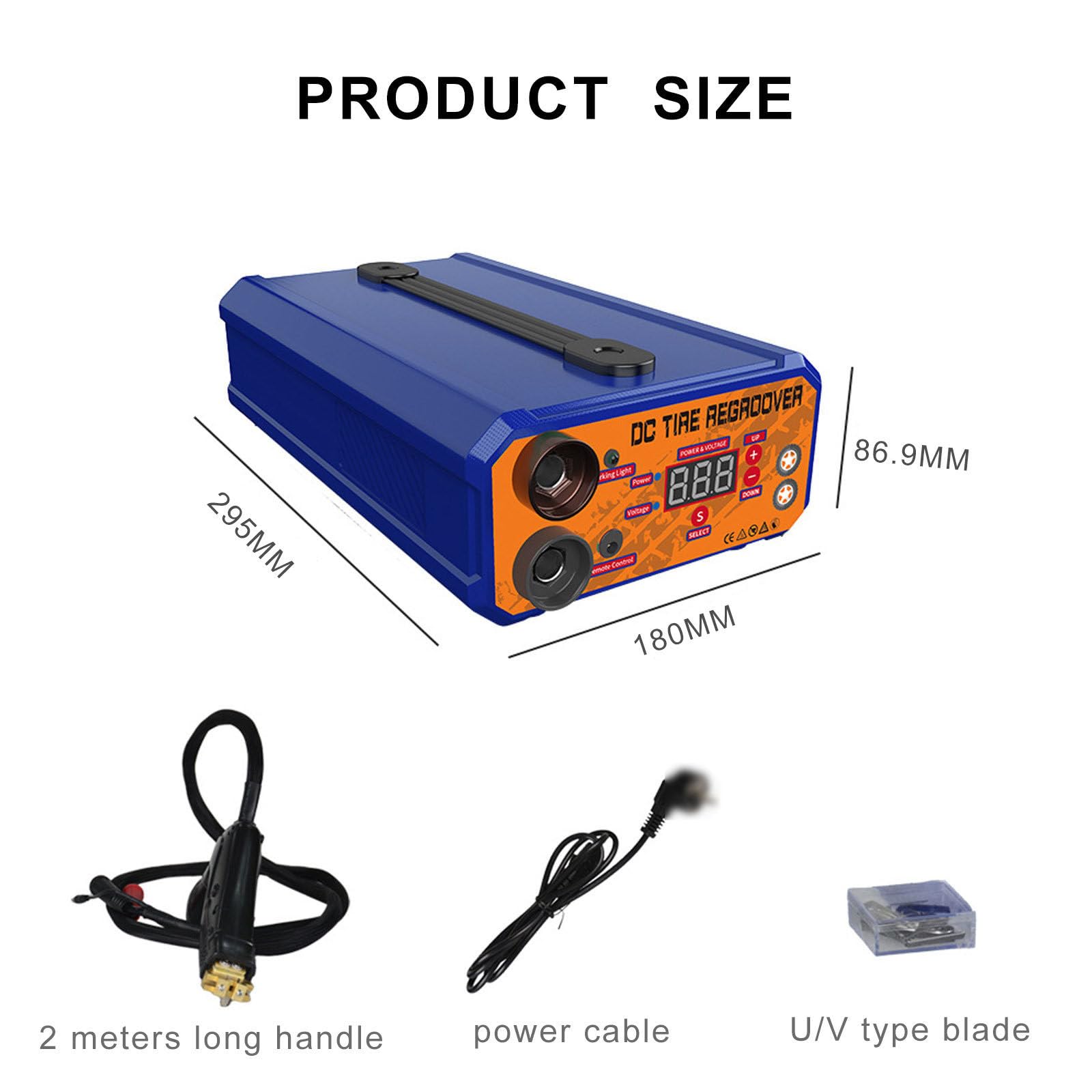 Macchina per scanalare Pneumatici Strumento per scanalare Pneumatici Taglierina per scanalare Pneumatici 1000W, Macchina riscaldata per scanalare Pneumatici con Display Digitale, con 20 Lame