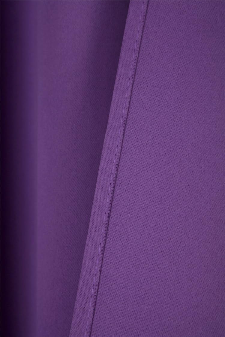 100% Blackout Grommet Panel Insulated Thermal Unlined Window Treatment Curtain Drape 35" Wide x 63" Long (2, K68 Silver Gray)