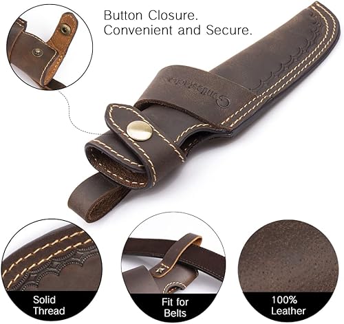 Vista 24 de Gentlestache Funda horizontal para cuchillo, EDC Compact Draw Holster en negro