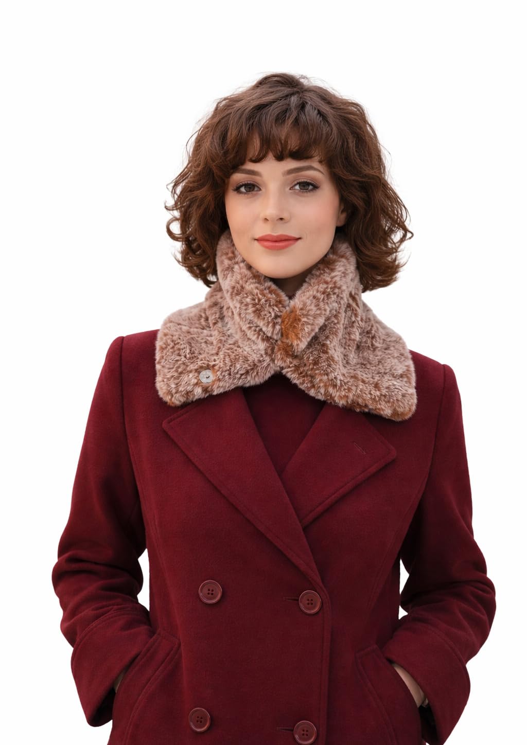 haryana hoops Fluffy Fur lightweight winter neck warmer/Fake collar (Free size)-picture-1