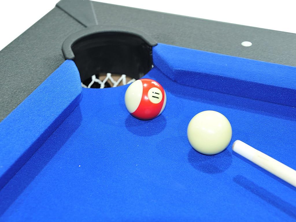 Vente-unique - Table Transformable Noire - Billard & Ping-Pong - L182 x l102 x H80 cm - SOUSA