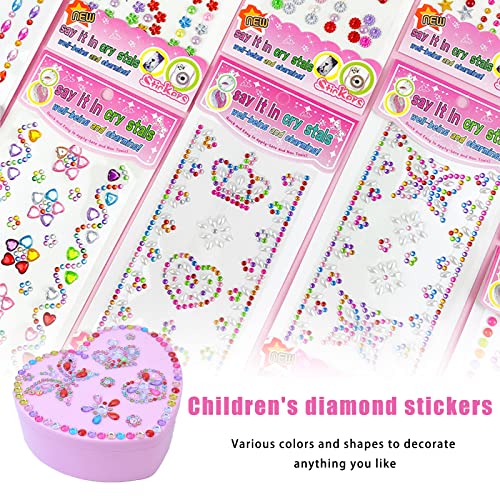 Brillantini Adesivi con Strass Sticker 9 Pezzi