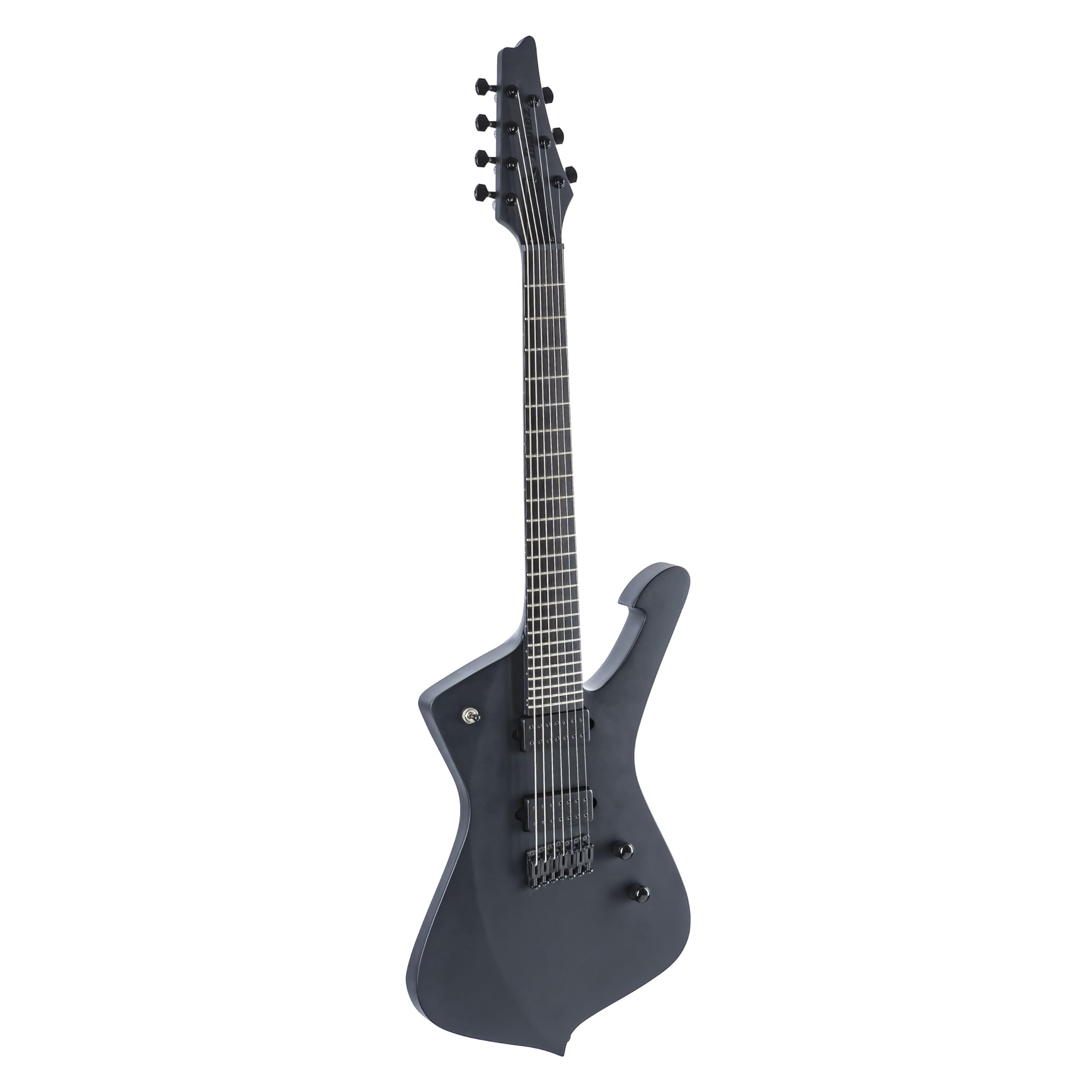 Amazon.com: Ibanez Iron Label Iceman 7-string - Black Flat