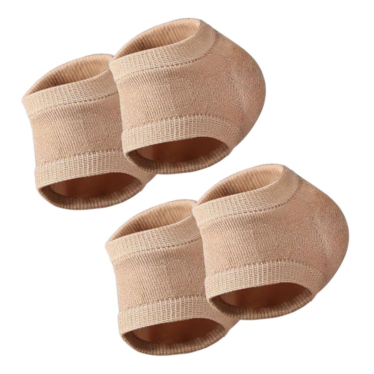 FOYTOKI 2 Pairs Foot Care Socks for Dry Cracked Feet Gel Heel Socks Breathable Elastic Design