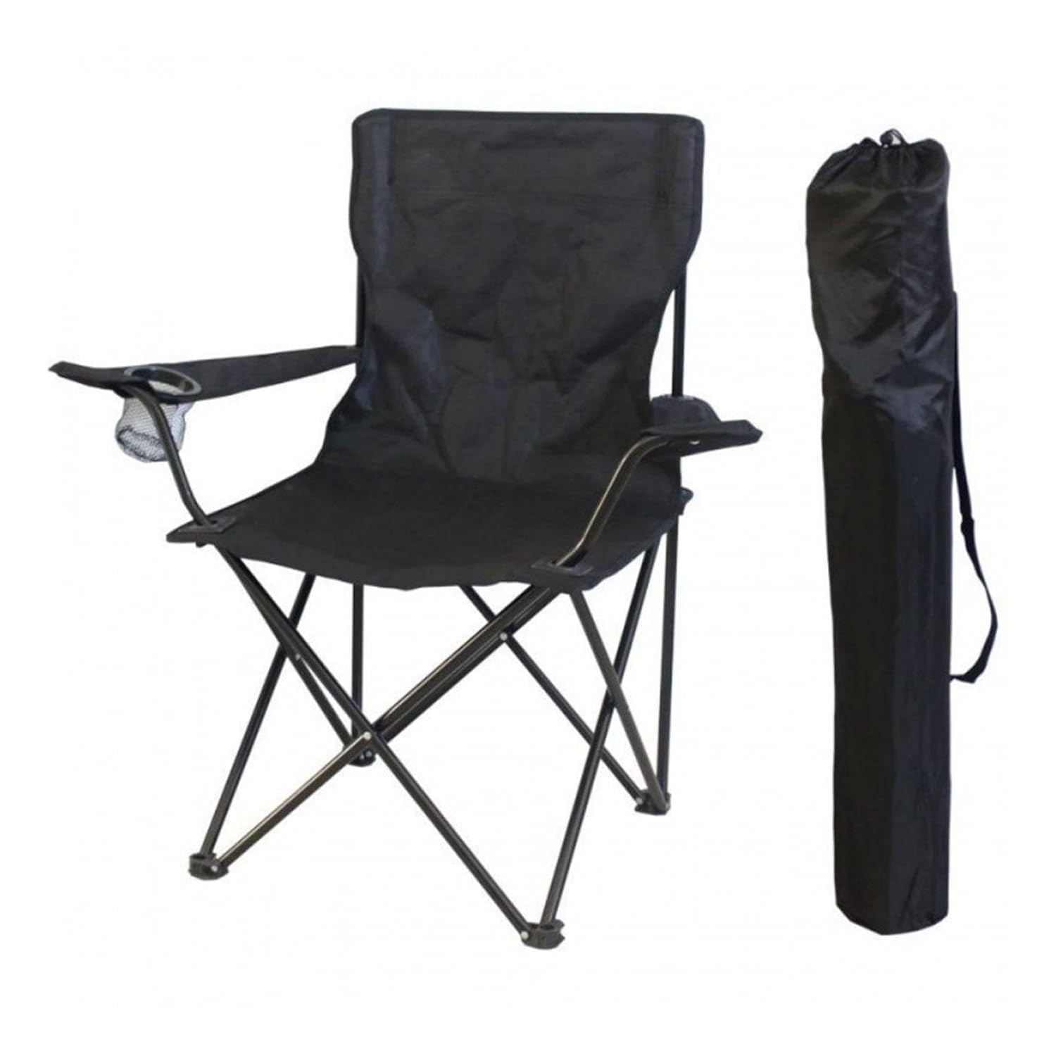 SANGOZ Camping Chair, Folding Chair Big - Portable Foldable Nylon Base Fabric Camping Chair for Outdoor Garden Travelling Fishing Beach Picnic Outdoor Chairs-image-14