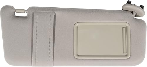SCITOO Conjunto de visera solar del lado derecho del pasajero beige para Toyota Camry sin techo solar (74320-06780-E0) 2006 2007 2008 2009 2010 2011