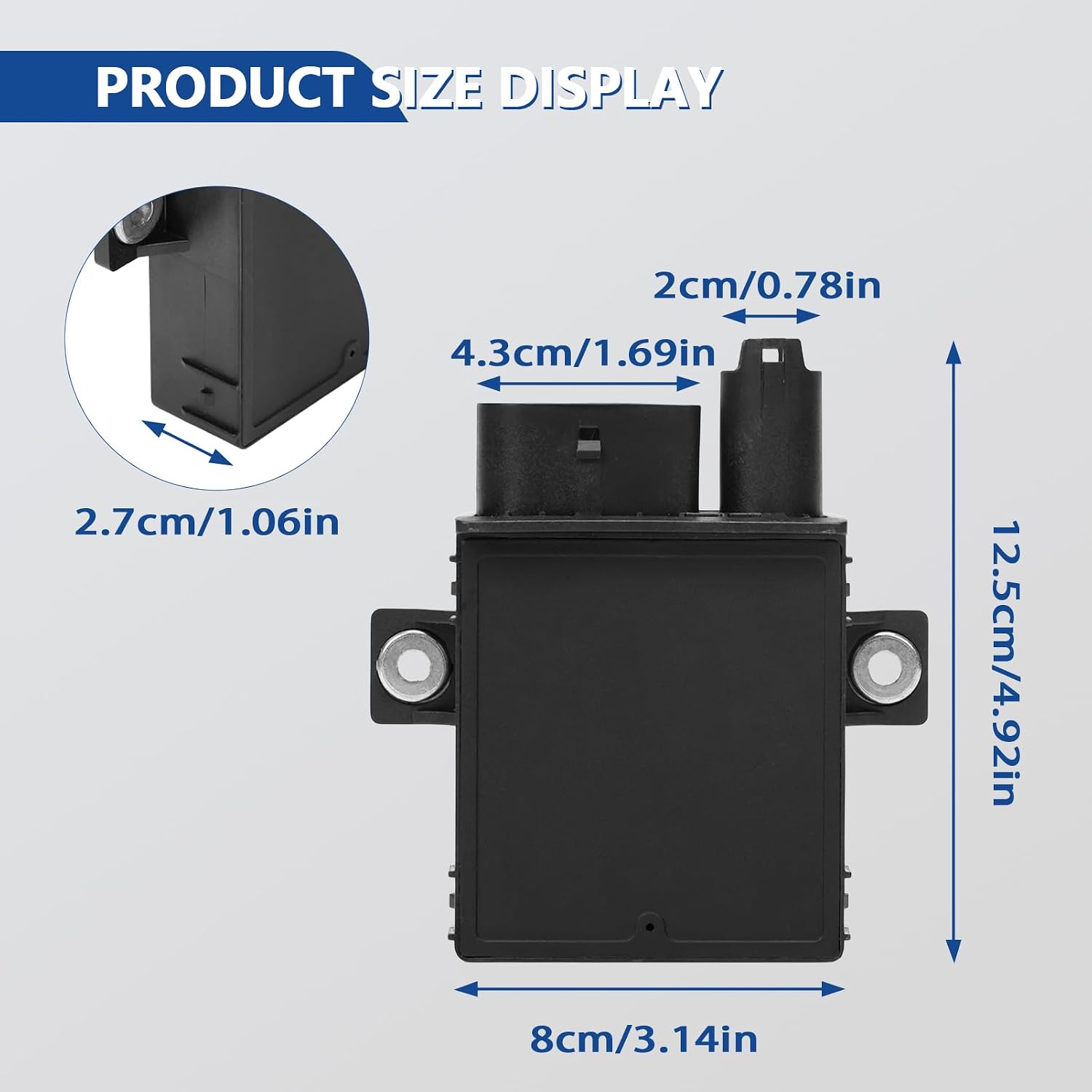 Glow Plug Control Module Compatible with 2004 2005 Silverado Sierra 2500HD 3500 6.6L LLY Diesel Engine Models Replaces 8973796350, 10489931, 12613477