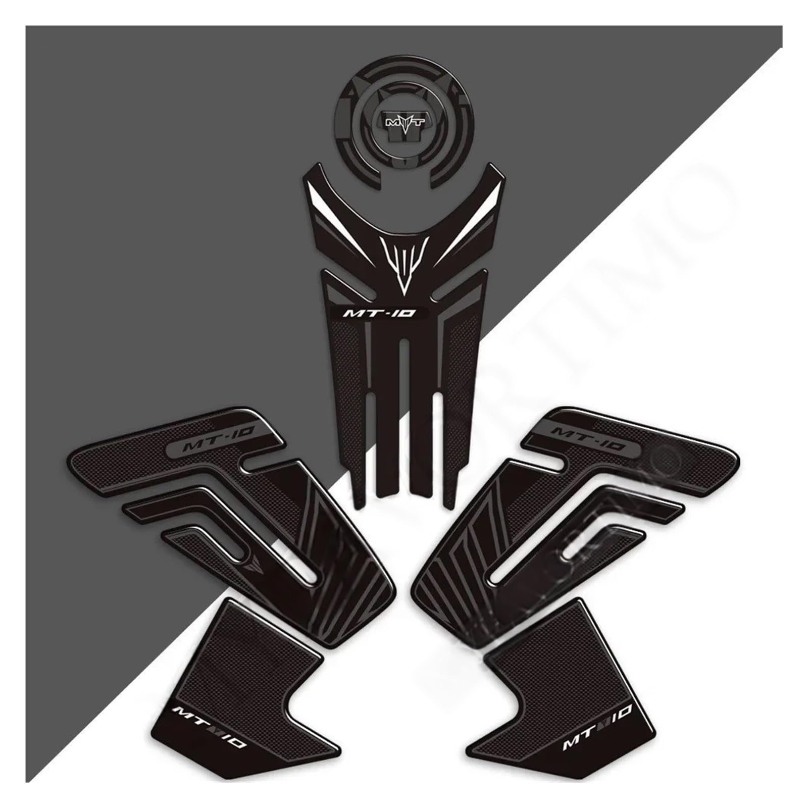Motorbike Tank Pad Sticker for MT10 FZ10 FZ MT - 10 SP Tank Pad Grips Fuel Oil Kit Knee Protector Stickers Decals Tank Pad Grips