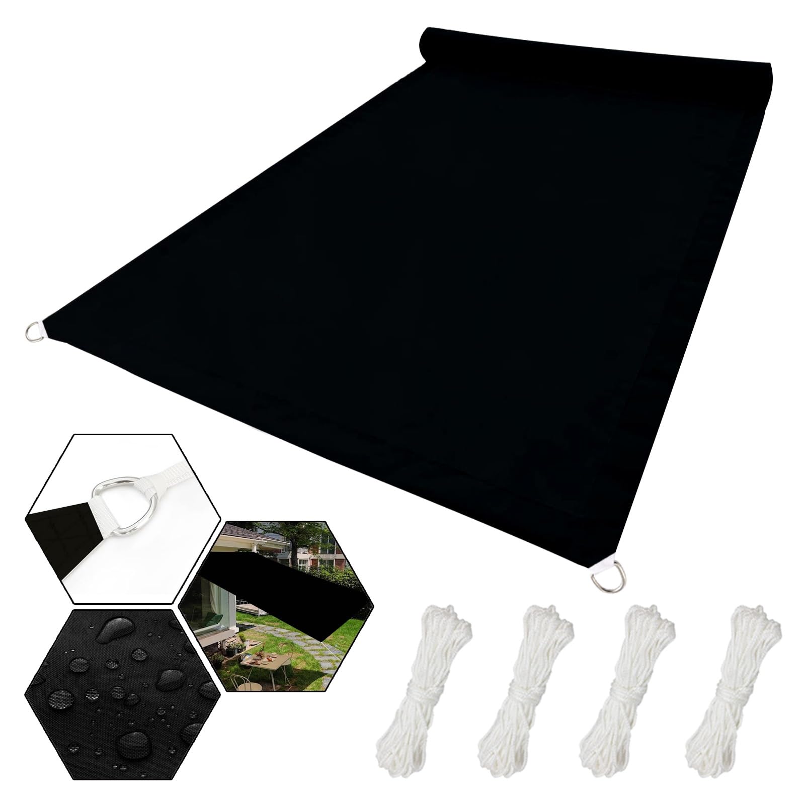 Filet d'ombrage 4x10m pour pergola et confort au jardin cet été