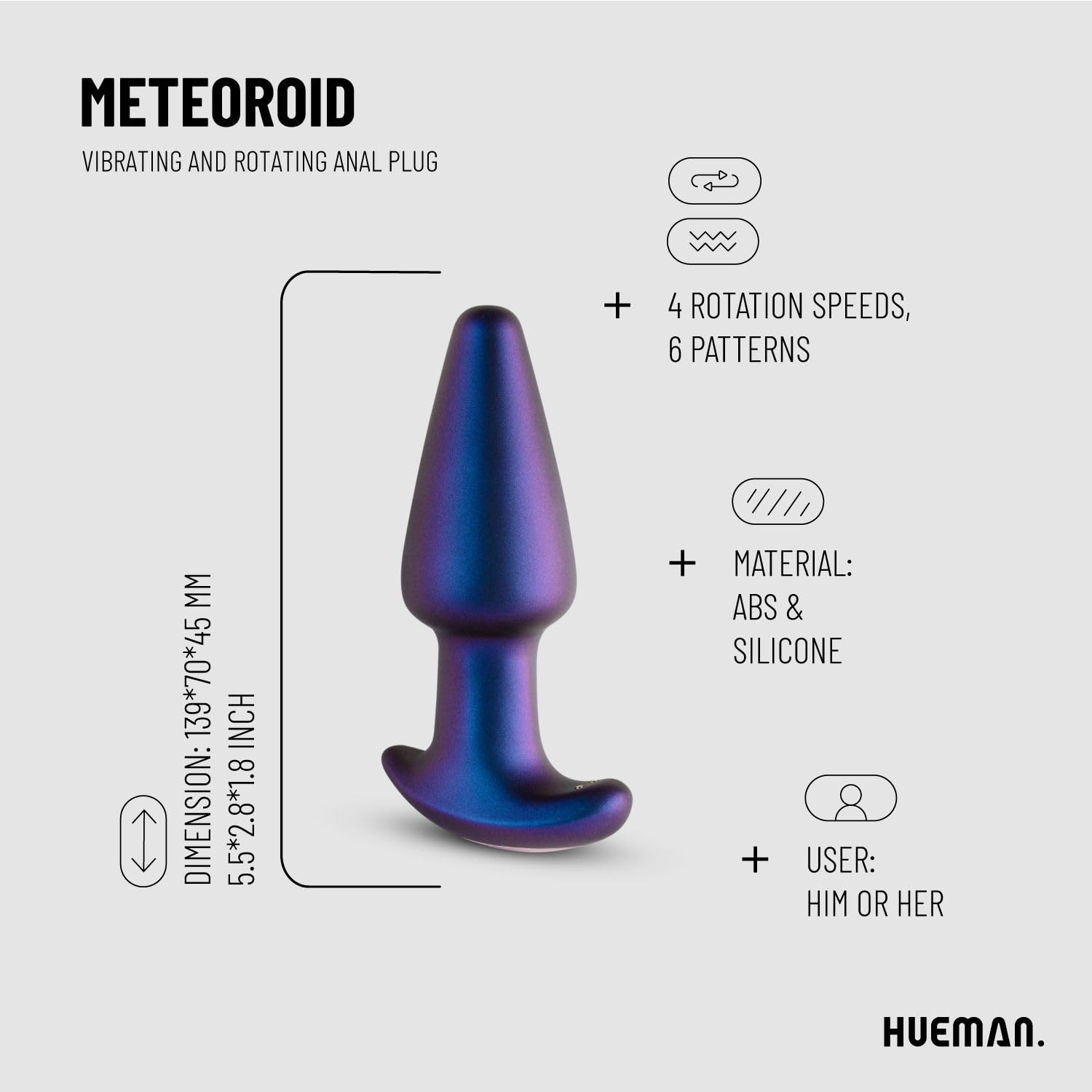 Hueman - Meteoroid Rimming Analplug : Amazon.de: Drogerie & Krperpflege