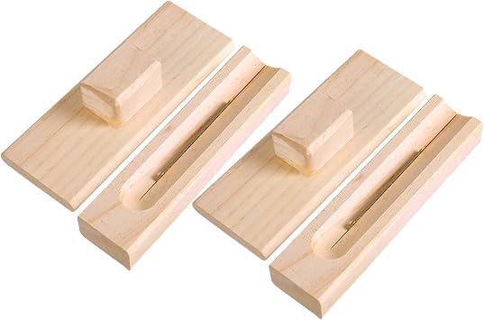 2pcs Manual Wooden Nutcracker Heavy Duty Chestnut Opener Nutcracker for Hard Shells Macadamia and Walnut Cracking Tool Non-slip Kitchen Gadget for Home Use