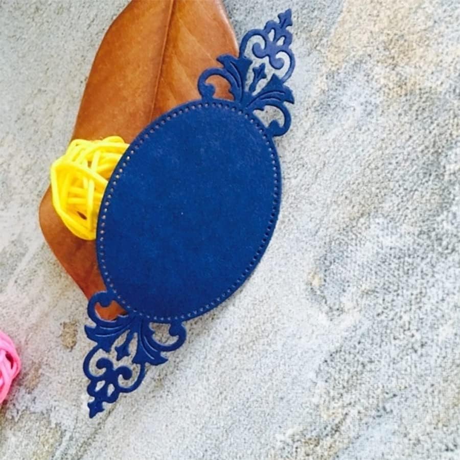 Miniatura 3 de Troqueles de corte de metal con marco ovalado de encaje, manualidades de bricolaje, marco ovalado de encaje, tarjetas de papel, troqueles de corte,