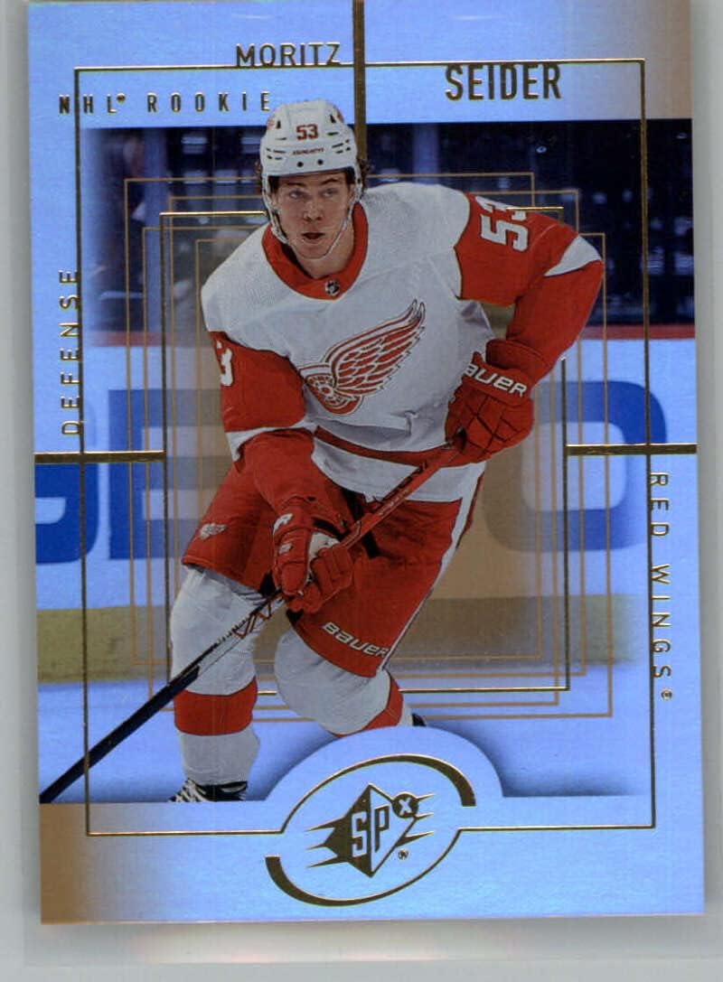 2021-22 Upper Deck Extended Series SPx 1999-2000 Retro #SPX-50 Moritz Seider RC Rookie Card Detroit Red Wings Official NHL Hockey Card in Raw (NM or Better) Condition