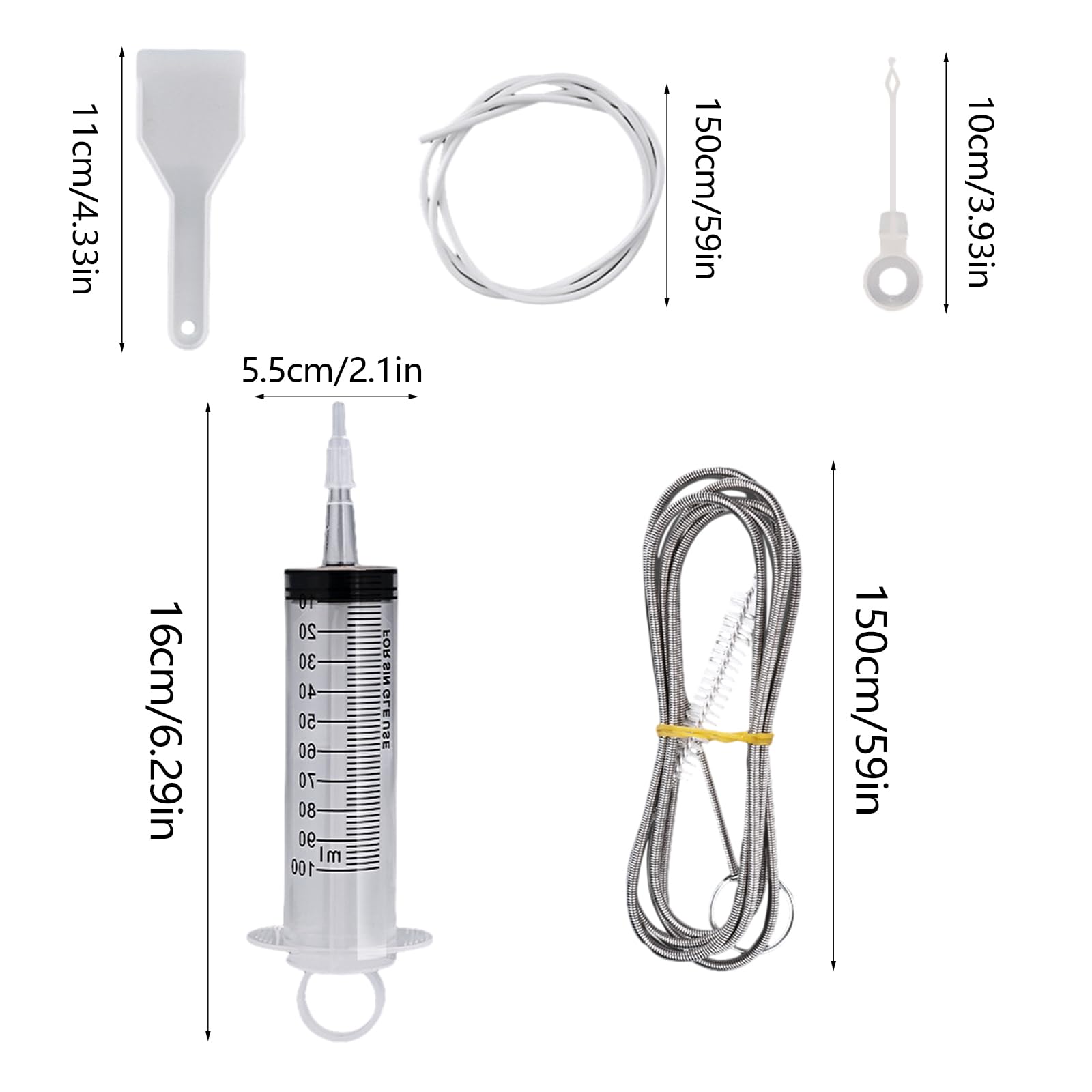13 Piezas Kit de Limpieza de Nevera, Herramienta de Limpieza del Refrigerado, Kit de Limpieza del Orificio de Drenaje del Refrigerador para Limpieza de Refrigerador