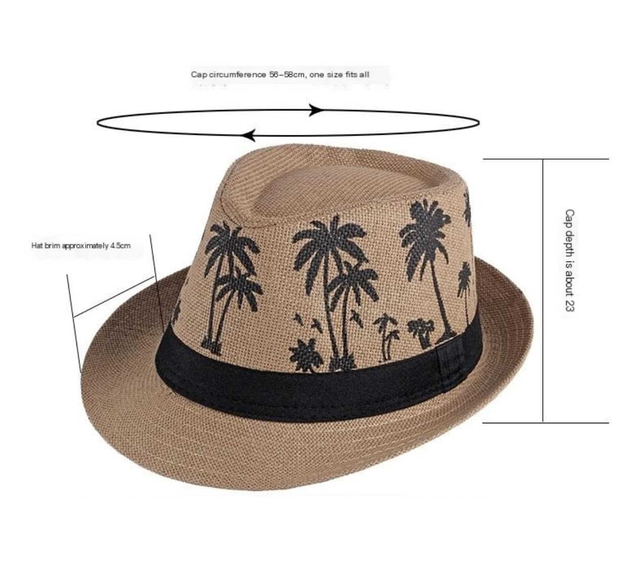 Casquette Visiere Femme, Summer Chapeau Unisexe Été Dames De Paille Crème Solaire Bord Court Plage pour Hommes Pliable, Chapeau de Plage
