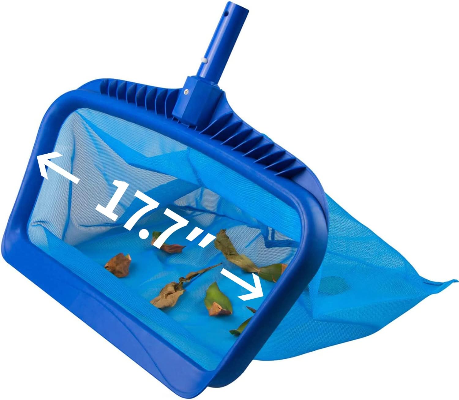 Angozo Pool Net,Pool Skimmer Net,Upgraded Pool Nets for Cleaning,Pool Leaf Net,Heavy Duty Pool Leaf Rake for Cleaning Swimming Pool with Strong Plastic Frame and Fountain Fine Mesh Bag