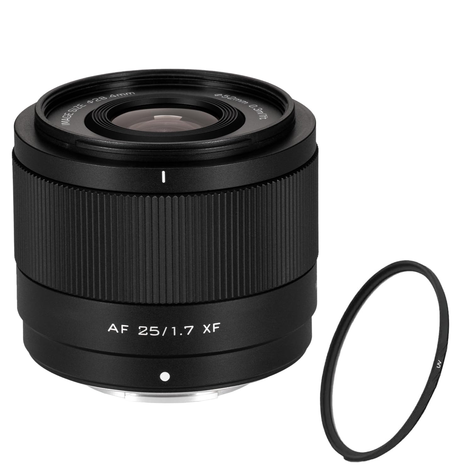 Viltrox AF 25mm F1.7 Air XF – Kit con Filtro Protector UV | Objetivo Prime APS-C Luminoso y Compacto | Autofoco STM Silencioso | Ideal para Foto y Vídeo| Montura Fujifilm X
