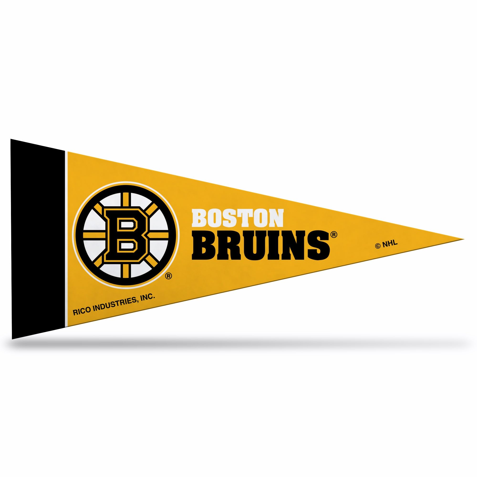 Rico Industries NHL 8-Piece 4-Inch by 9-Inch Classic Mini Pennant Décor Set, Boston Bruins Team Color, One Size