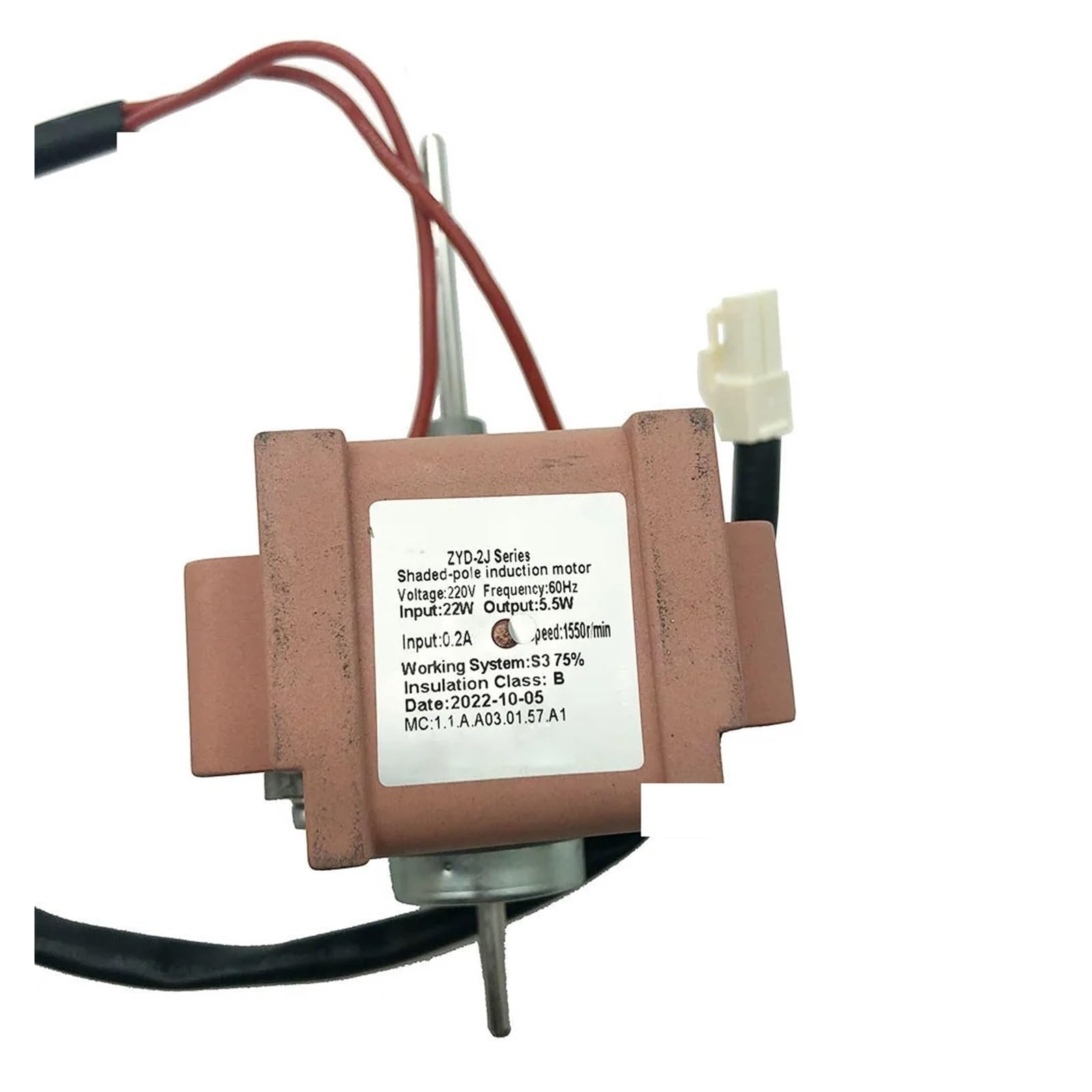 Entrada del motor del ventilador del refrigerador serie ZYD-2J 22W
