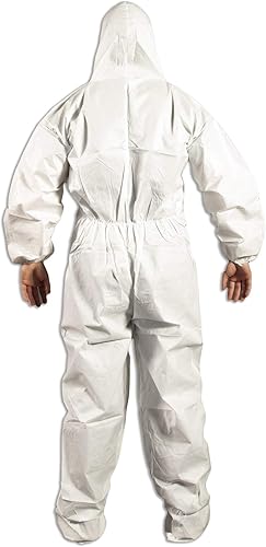 Miniatura 10 de Quest Barrierwear Disposable Coveralls for Light Splash and Dry Environments - PPE White Hazmat Suit
