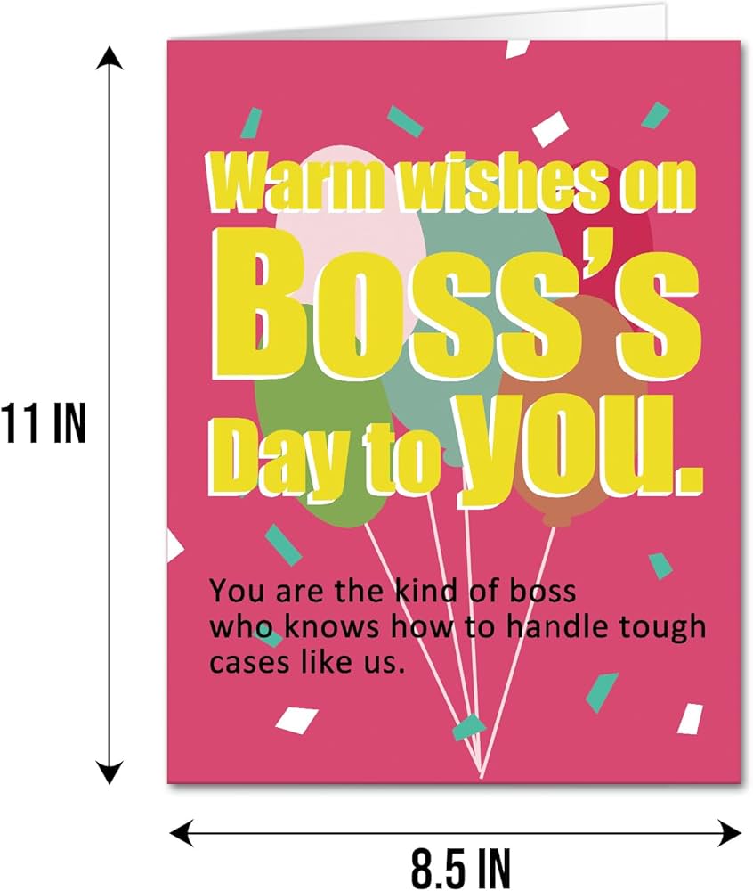 Amazon.com: Qiliji Funny Boss Day Card, Big Boss's Day Card from Team, Jumbo Happy Boss's Day Card, Boss Day Gift for Men Women, Knows How To Handle Tough Cases Like Us : amazon-com-qiliji-funny-boss-day-card-big-boss-s-day-card-from-team-jumbo-happy-boss-s-day-card-boss-day-gift-for-men-women-knows-how-to-handle-tough-cases-like-us