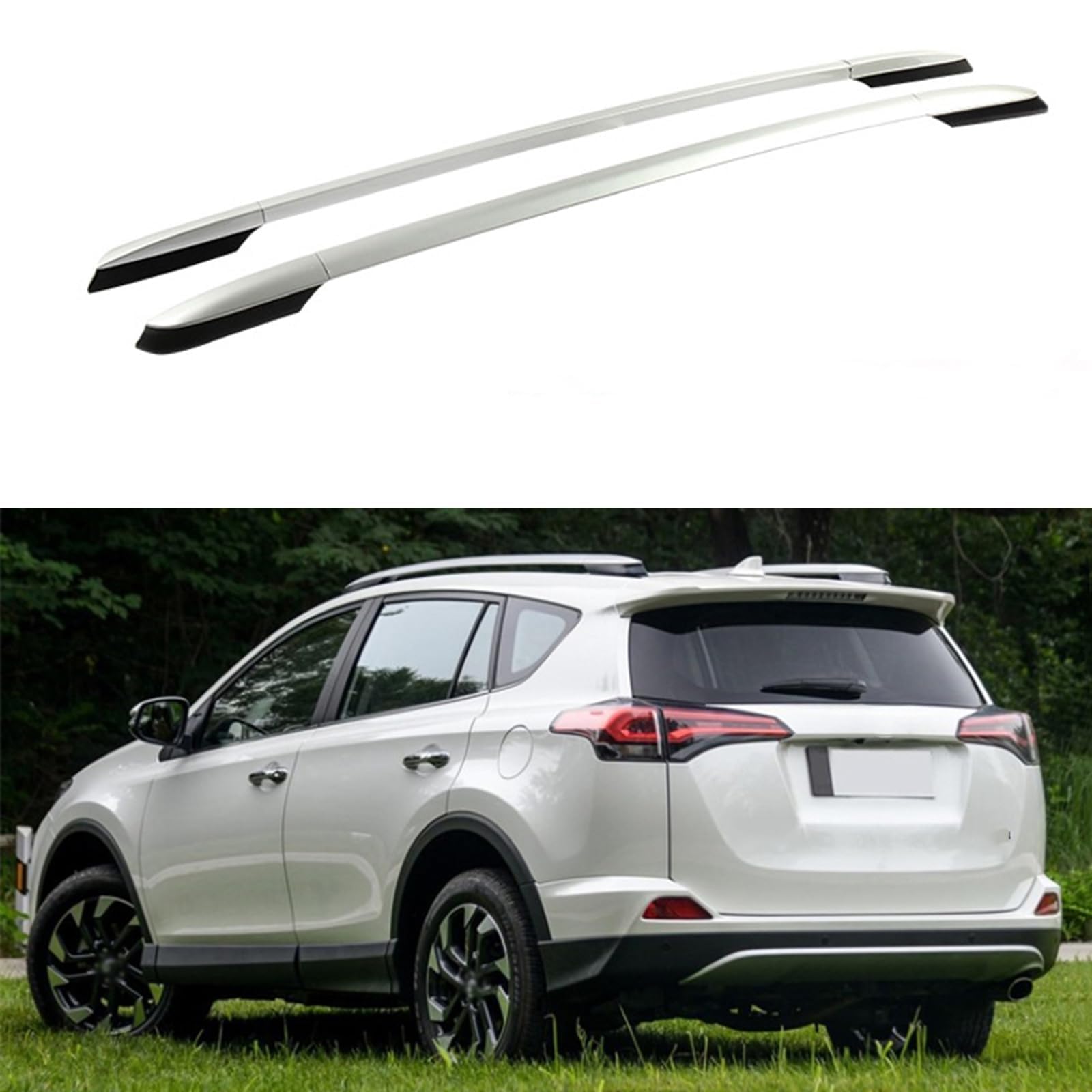 Barre Portapacchi per Toyo-Ta RAV-4 2013 2014 2015 2016 2017 2018,Barre Portatutto per Auto Durevole Accessori per Viaggio e Trasporto