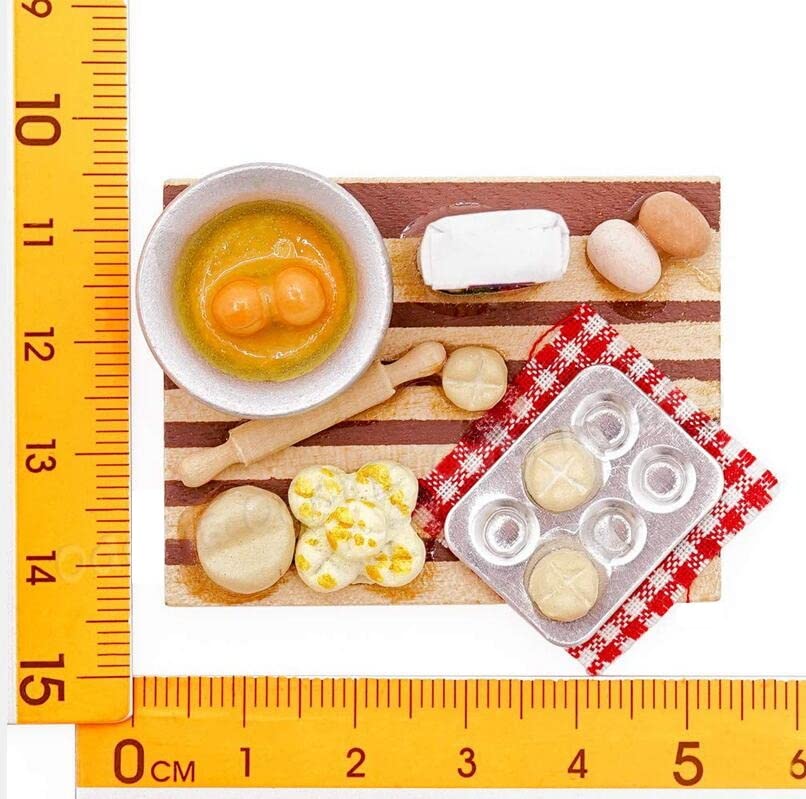 1:12 Scale Dollhouse Miniature Set - 10 Piece Picnic & Bakery Accessories For Dollhouse Decor