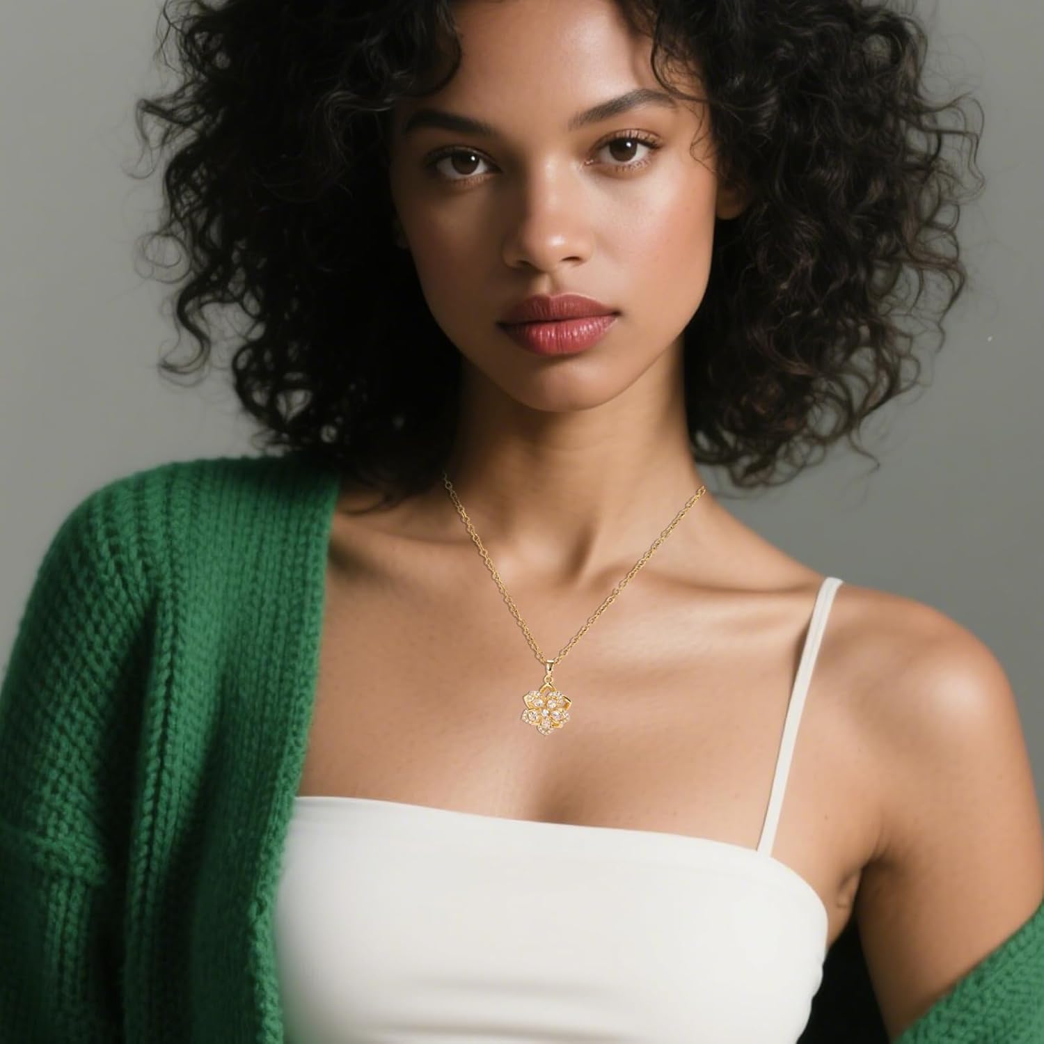 Gold Plated Necklace for Women-Waterproof Pendant Birthday Valentines Day Mothers Day Christmas Gifts - Image 3