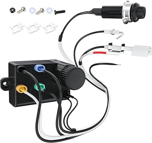 onlyfire 7643 Kit de encendido de parrilla de repuesto para parrillas de gas Weber Spirit 220 y 320 (con paneles de control frontales montados)