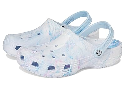 Crocs Classic Marbled Tie-Dye Clog Clog Shoes Oxygen Swirl