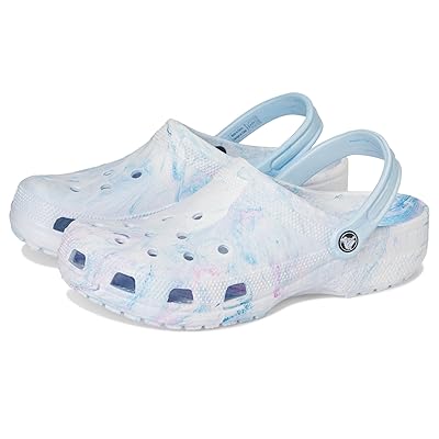 Crocs Classic Marbled Tie Dye Clog Clog Shoes Oxygen Swirl