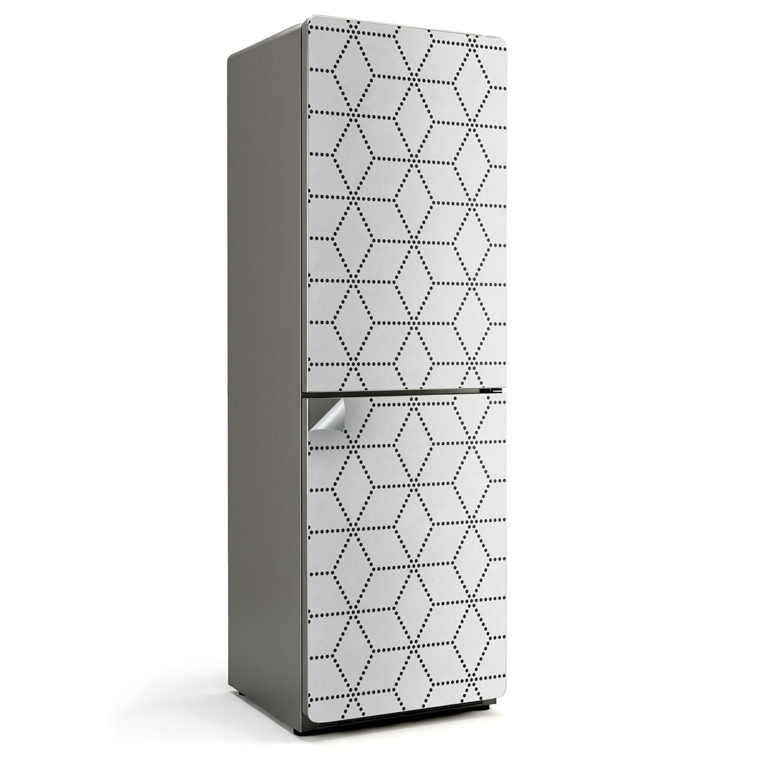 Autocollant pour réfrigérateur anti-rayures 60x190 cm pour masquer les défauts d'un frigo