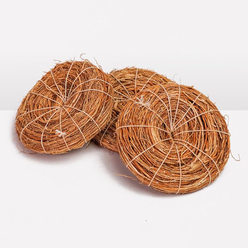 Vetiver Bath Scrub | 100% Natural Loofah | Vetiver Roots | Biodegradable Exfoliating Body Scrubber | Reduces Body Odor Feel | Eco-Friendly Daily Shower Scrub, Set of 3-image-14