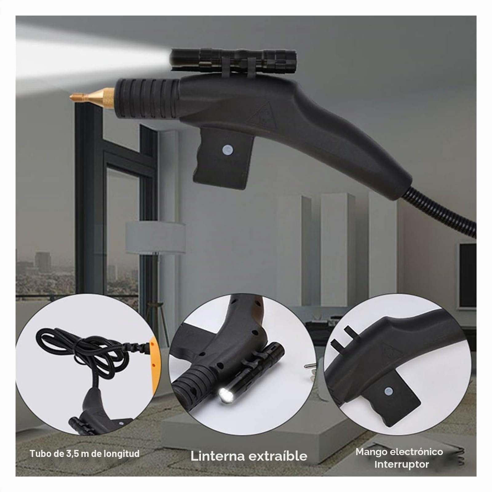 Limpiador a Vapor Industrial, Limpiador de Profesional 3000W, máquina Limpieza Alta presión con generador portátil for Cocina doméstica(Yellow-3000W)
