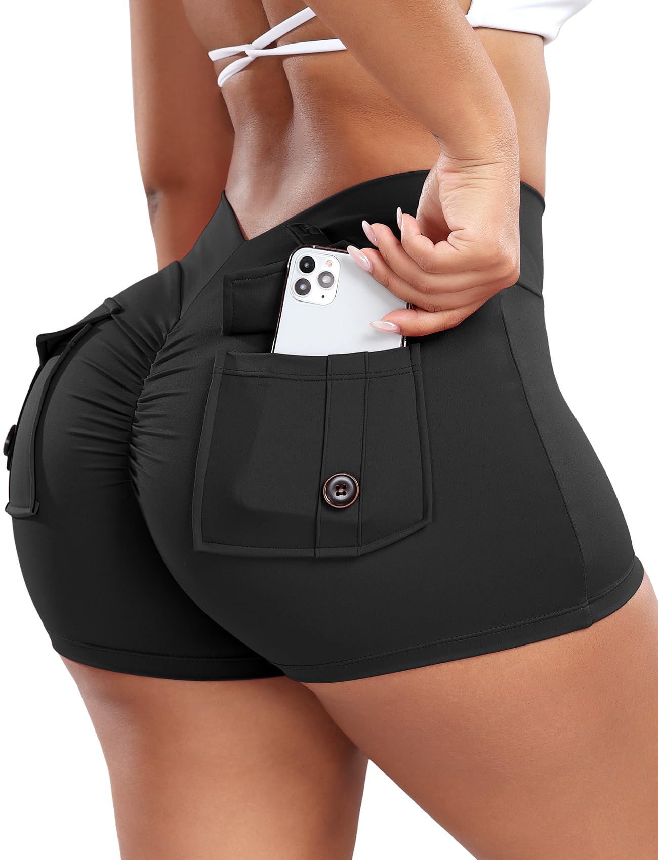SEASUM Cargo Scrunch Shorts