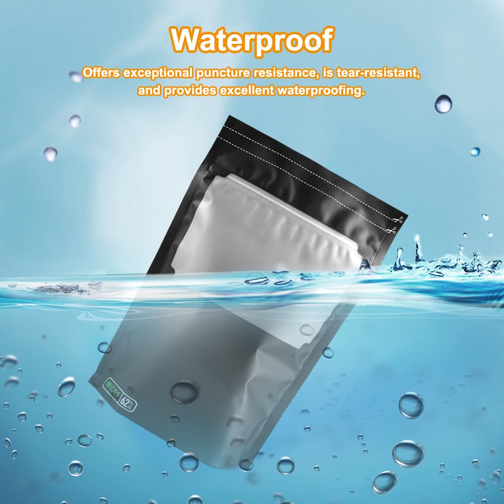Terploc Grove Bags, 10 sztuk, 30 x 20 cm, worki Mylar, Dry Ferm Bag, wielokrotnego użytku worki nieprzepuszczające zapachów, worki na żywność z kontrolą wilgoci, ochrona przed promieniowaniem UV, na