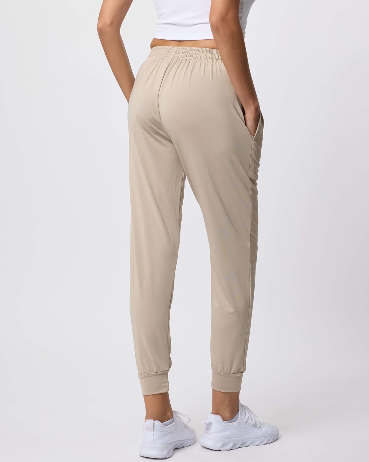 Real Essentials 3 Pack: Womens Dry-Fit Active Athletic Joggers Yoga Lounge Pants - Drawstring (Available in Plus Size) - Image 4