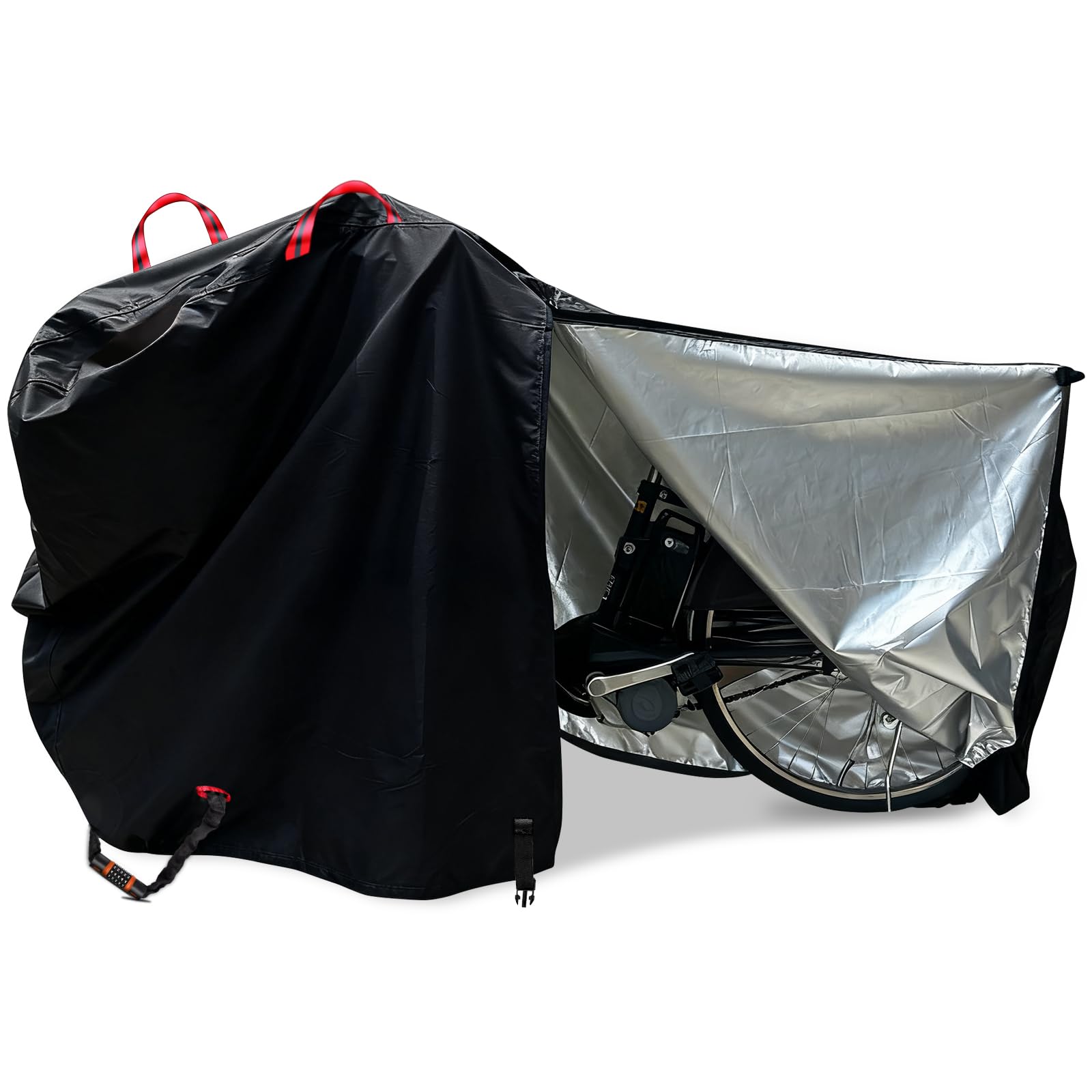 Amazon.co.jp: 自転車カバー 厚手 防水 500Dオックス ファスナー付き