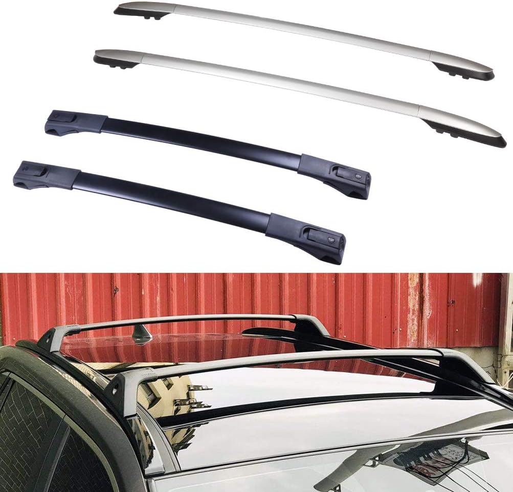 OCPTY Roof Rack Cargo Carrier Set 4Pcs (Side Rails+Cross Bars) for Toyota for RAV4 2013-2018 Roof Rack Crossbars Top Rails Combo
