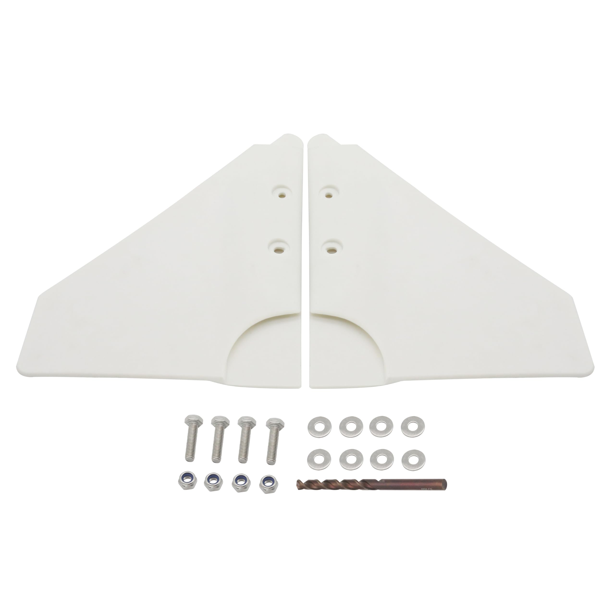 Estabilizador hidrofoil para motores fueraborda y transmisiones Z de 5-150 CV, de plástico PA66, color blanco