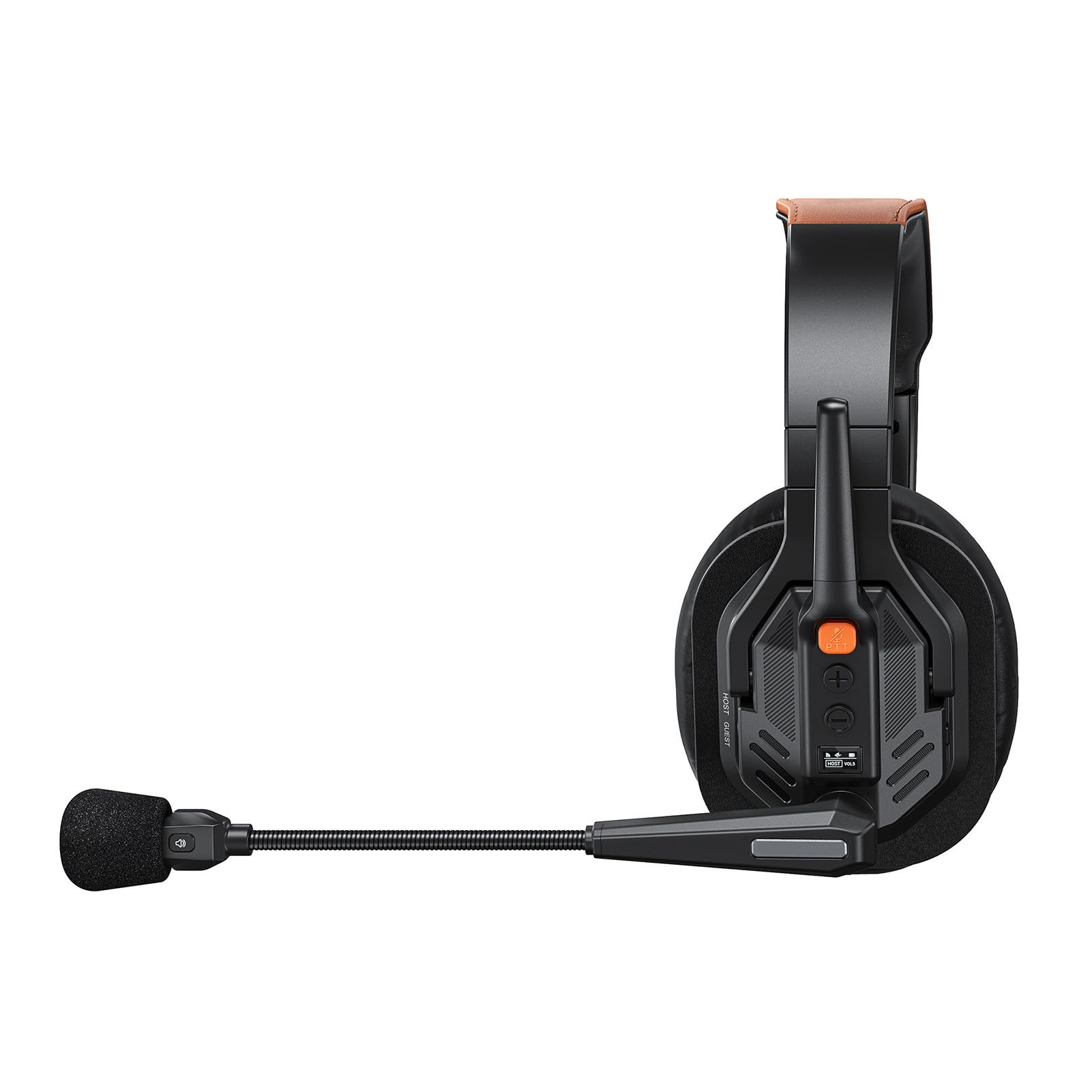 Auriculares de Intercomunicación Inalámbricos, Auriculares de Comunicación con Reducción de Ruido Dúplex Completo para Comunicación en Equipo, Conversación Grupal, Juego de 2 uds.